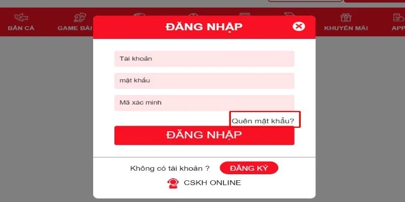 Cách thông dụng nhất để lấy lại mật khẩu